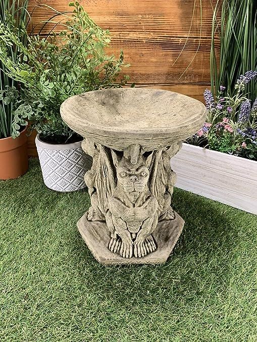 Stone Pedestal Bird Bath